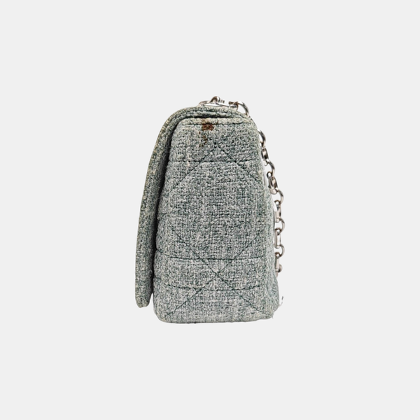 Dior Caro Small Cannage Fabric Green