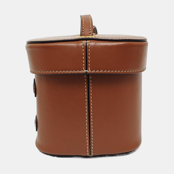 Calfskin Shoulder Bag Brown