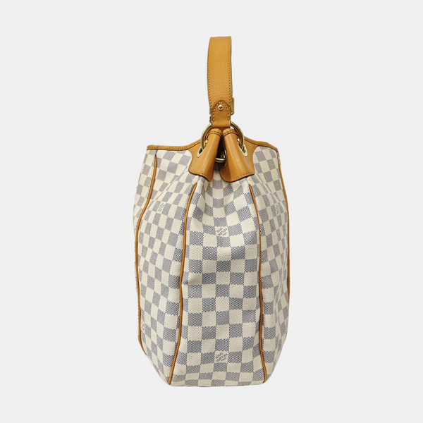 GALLIERA GM Damier Azur Coated Canvas White