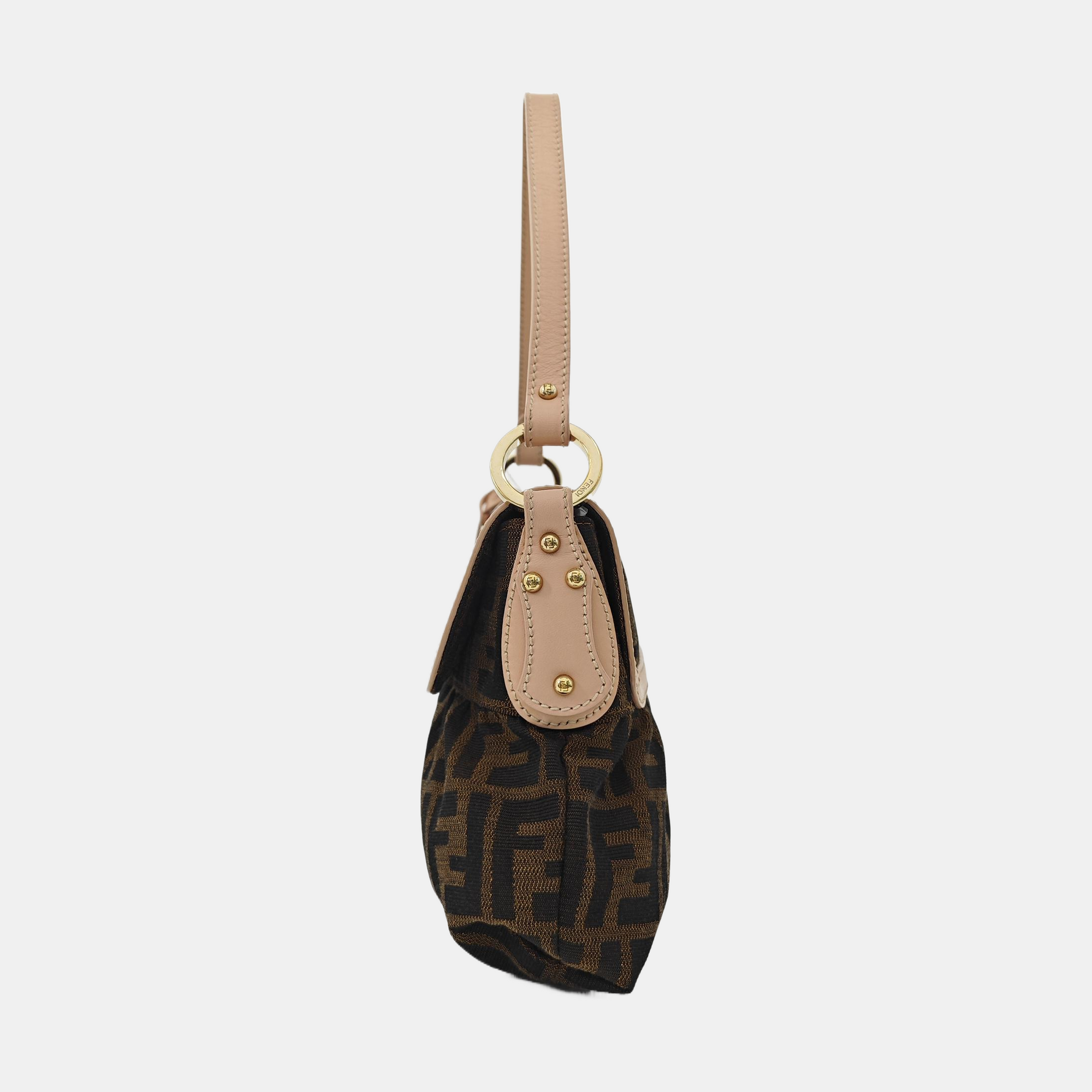 Canvas Top Handle Bag Brown