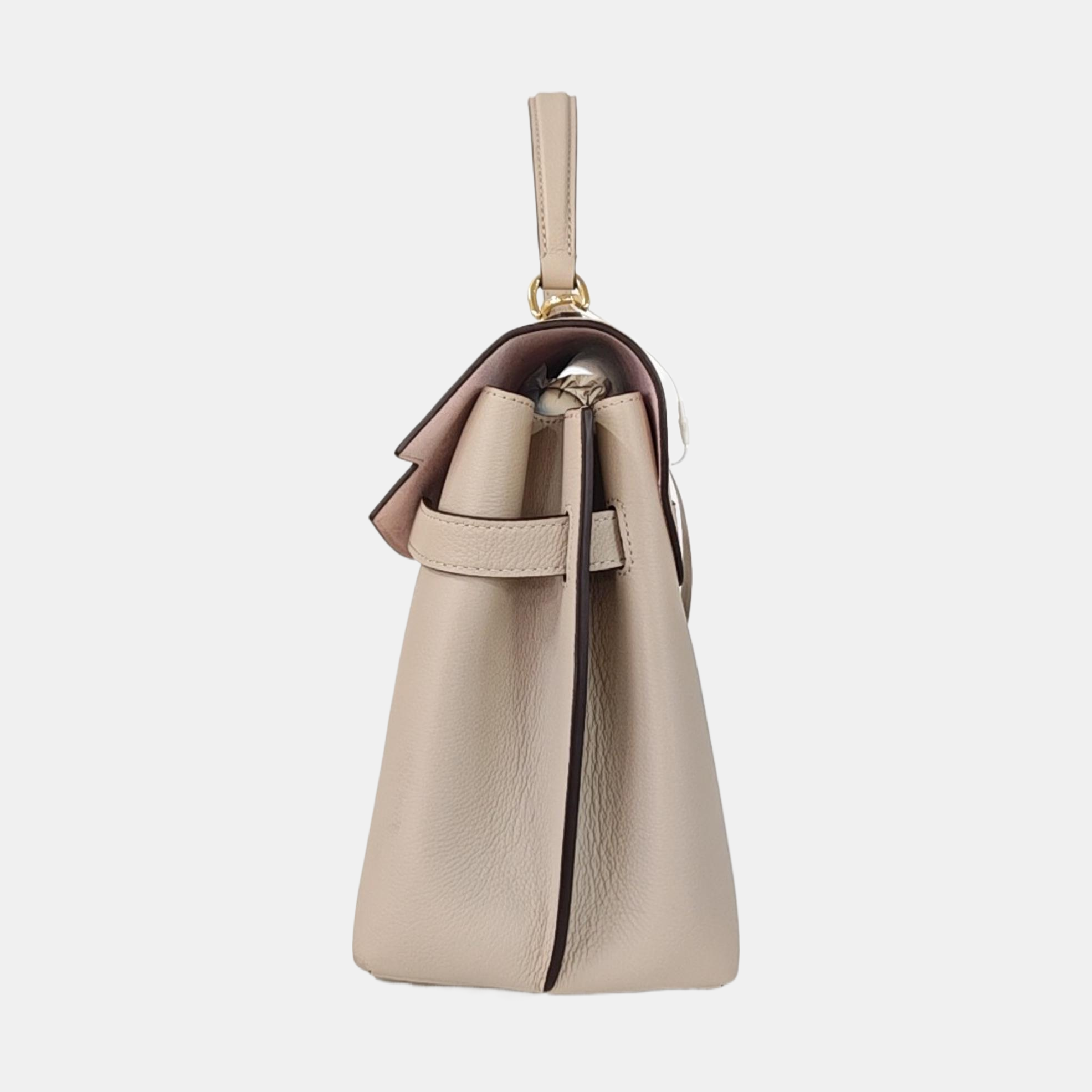 Calfskin Shoulder Bag Beige