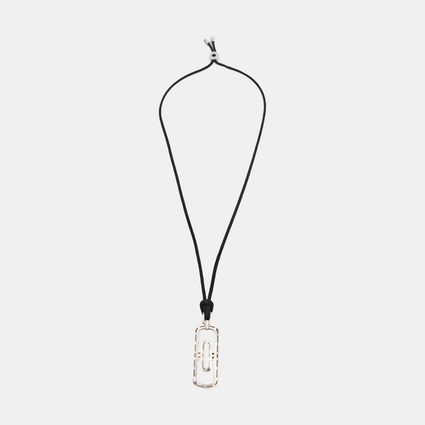 PARENTESI Fabric Black Necklace