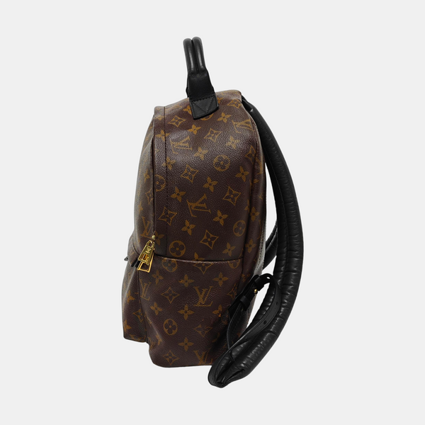 Monogram Coated Canvas Backpack Brown
