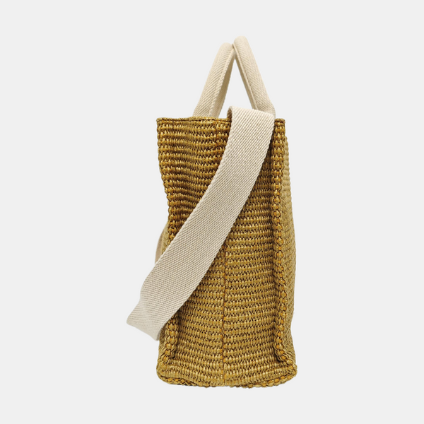 Straw Tote Bag Brown