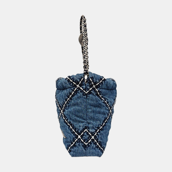 CHANEL 22 Mini Quilted Denim Blue