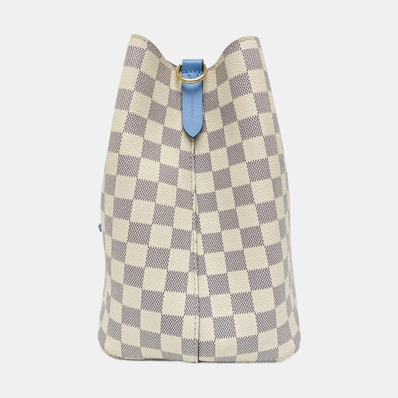 NÉONOÉ MM Damier Azur Coated Canvas White