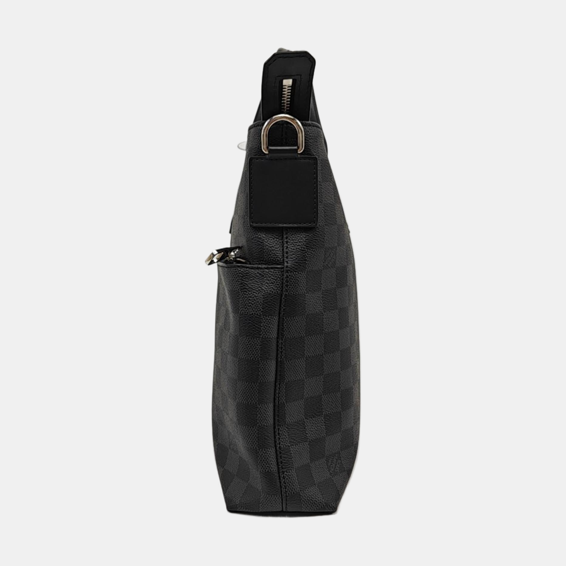 7 DAYS A WEEK Damier Graphite Coated Canvas Gray