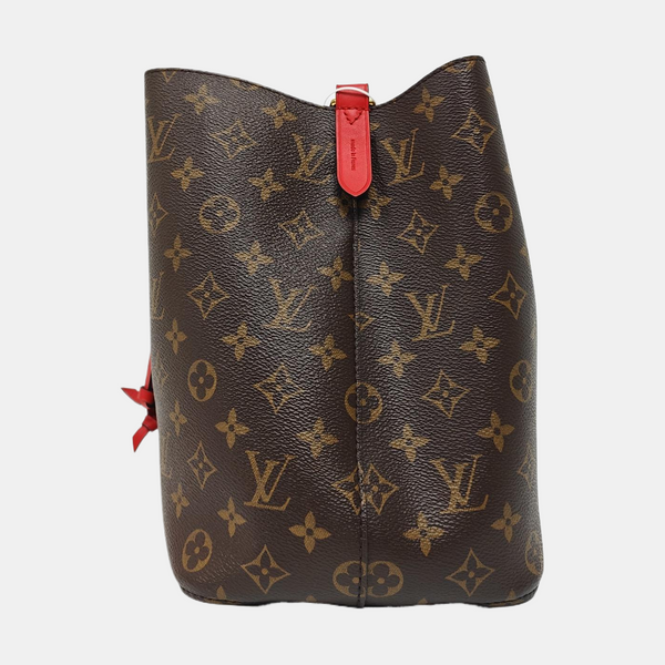 NÉONOÉ MM Monogram Coated Canvas Brown