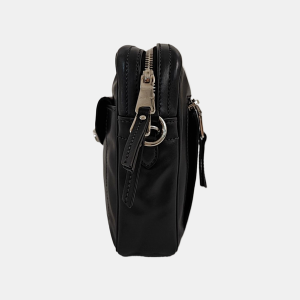 Calfskin Shoulder Bag Black