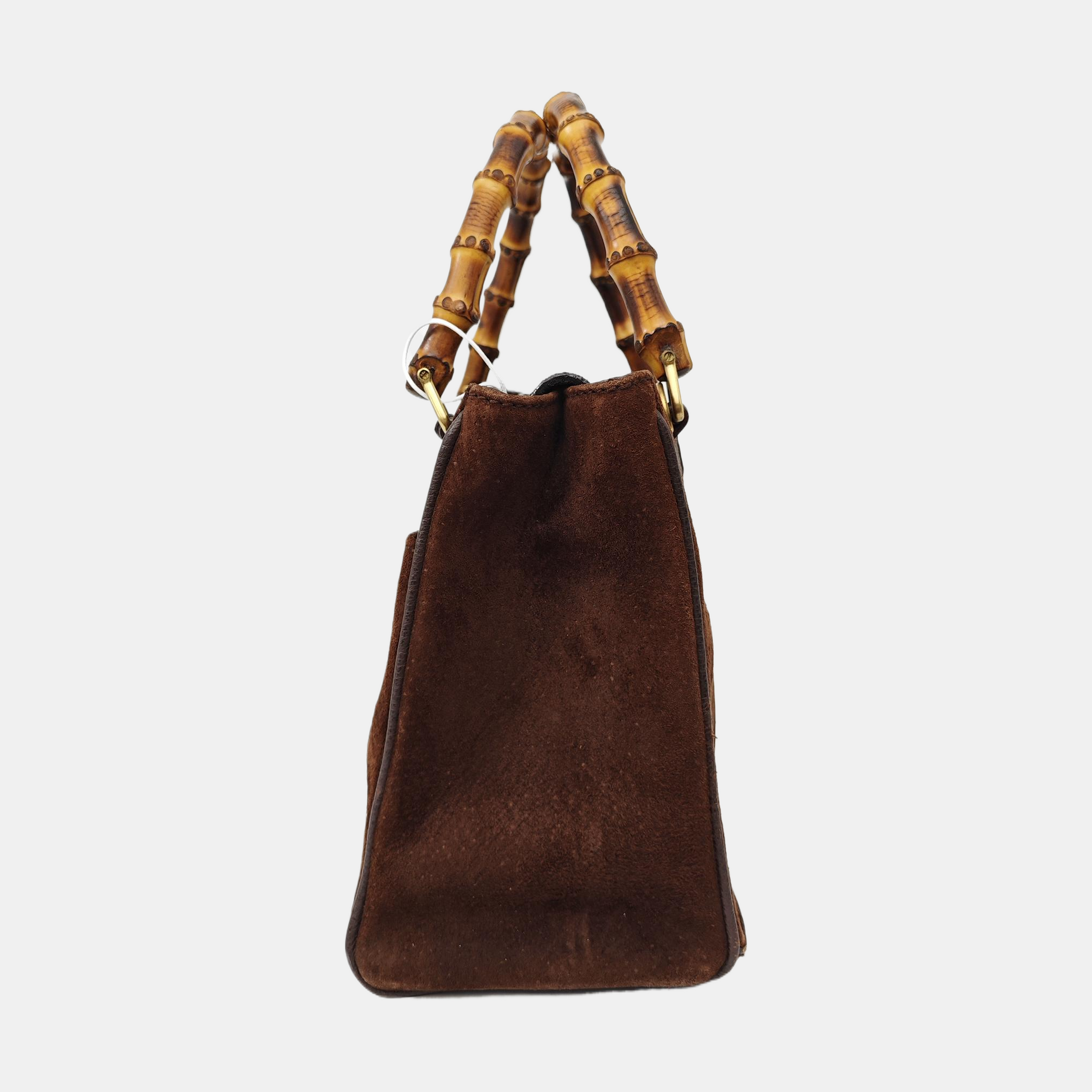 Suede Tote Bag Brown