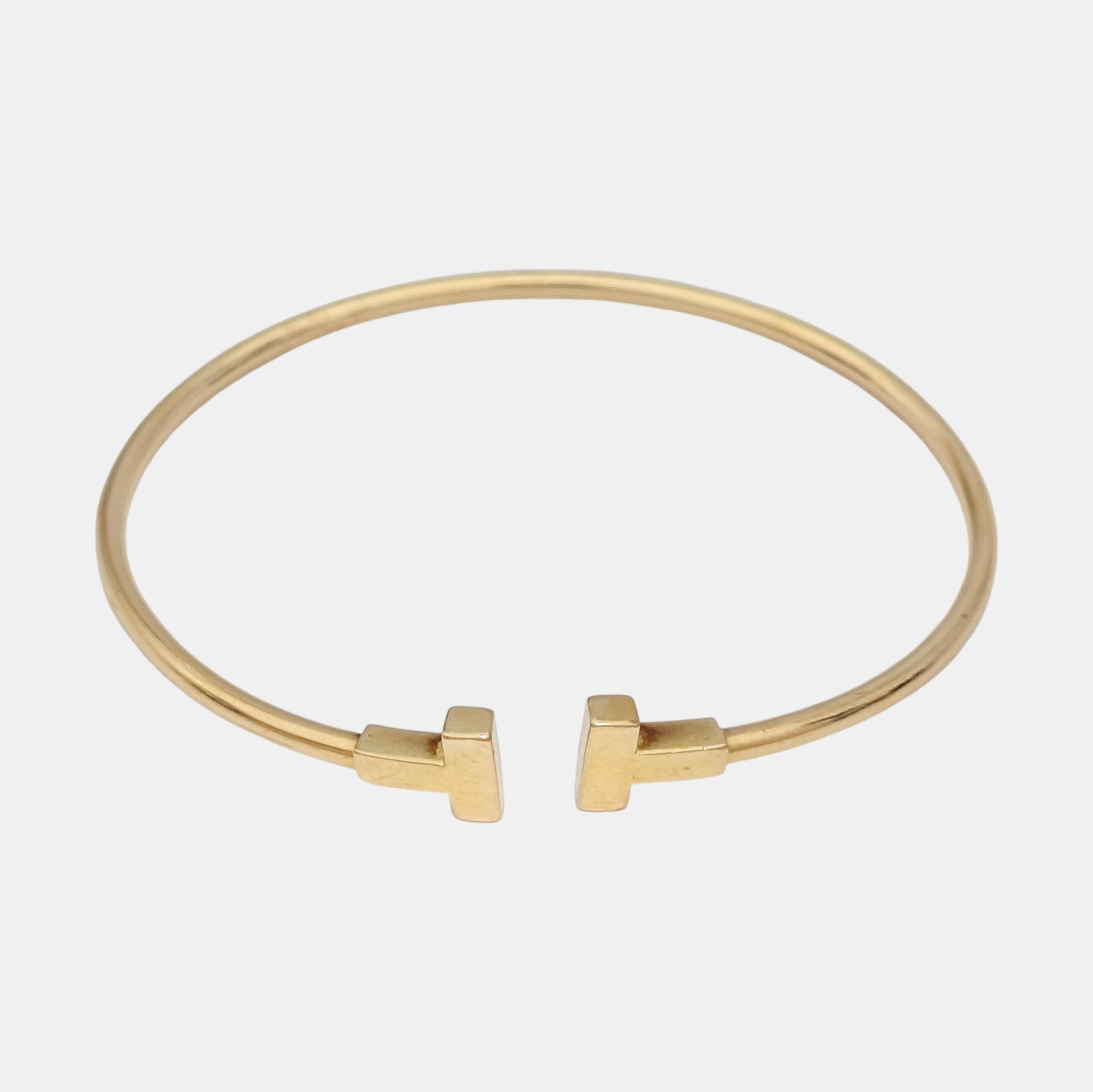 Tiffany T 18k Rose Gold Bangle