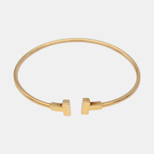 Tiffany T 18k Rose Gold Bangle