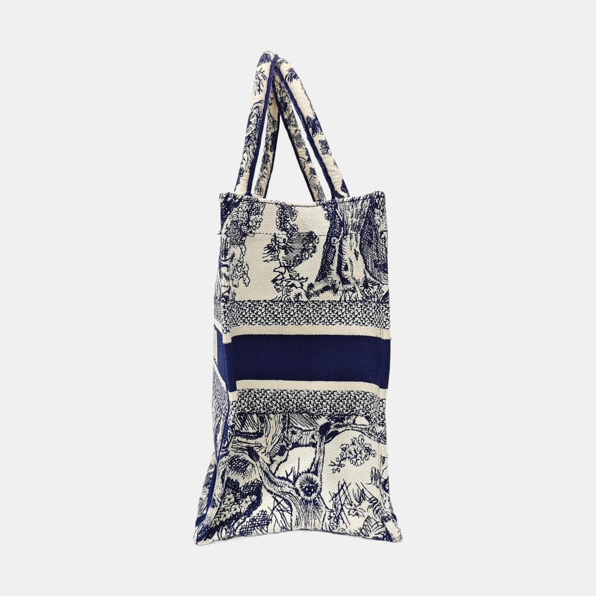 Book Tote Medium Canvas Blue