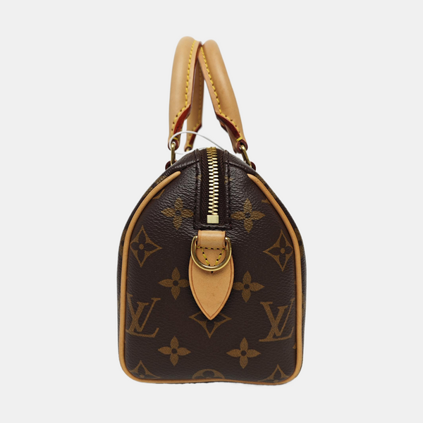 SPEEDY 20 Monogram Coated Canvas Brown