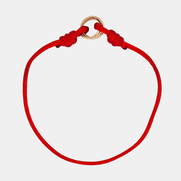 TRINITY Fabric Red Bracelet