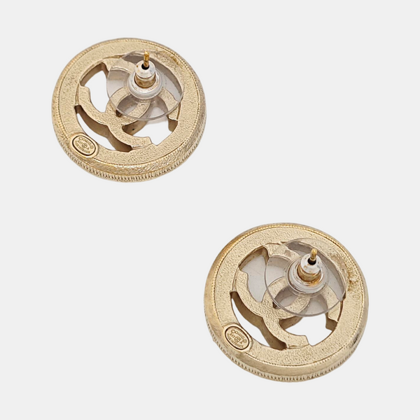 Metal Gold Stud Earrings