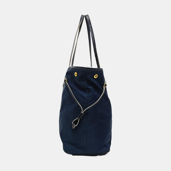Vitello Phenix Tote Nylon Blue