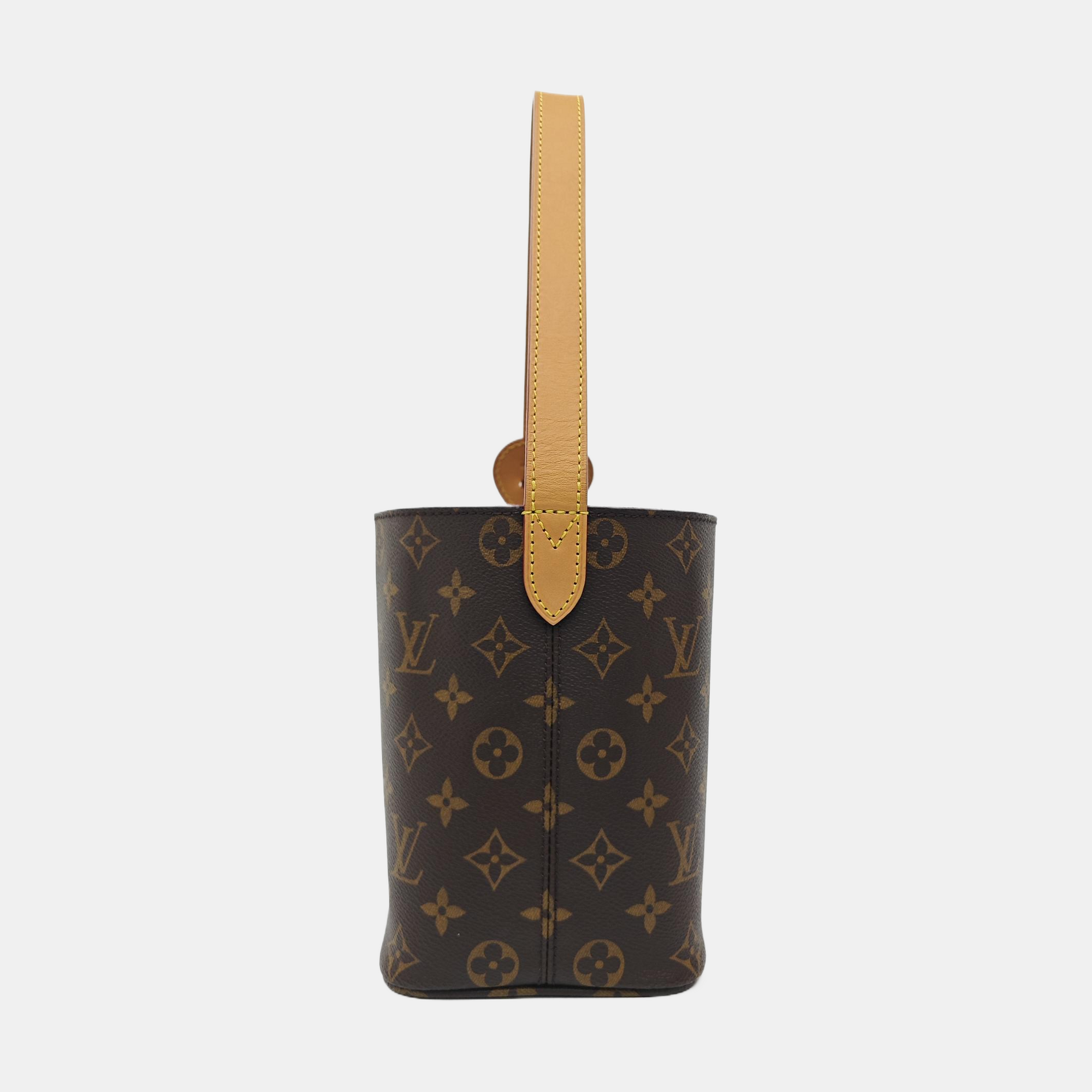 ALL IN BB Monogram Coated Canvas Brown