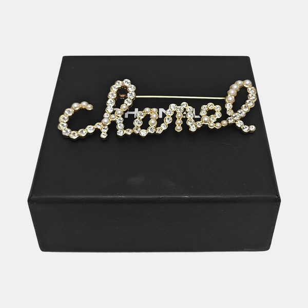 Metal Gold Brooch