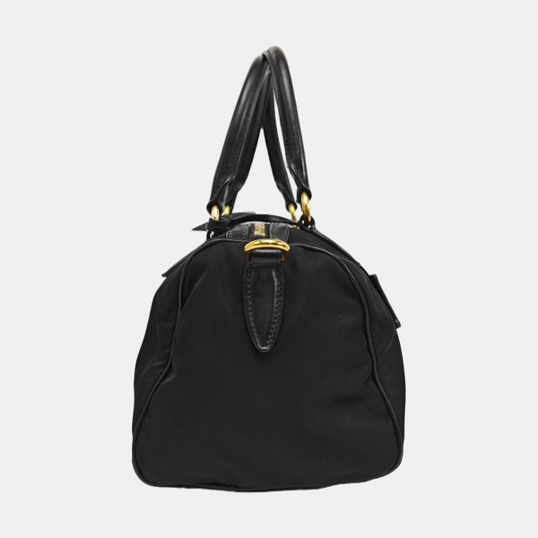 Nylon Shoulder Bag Black