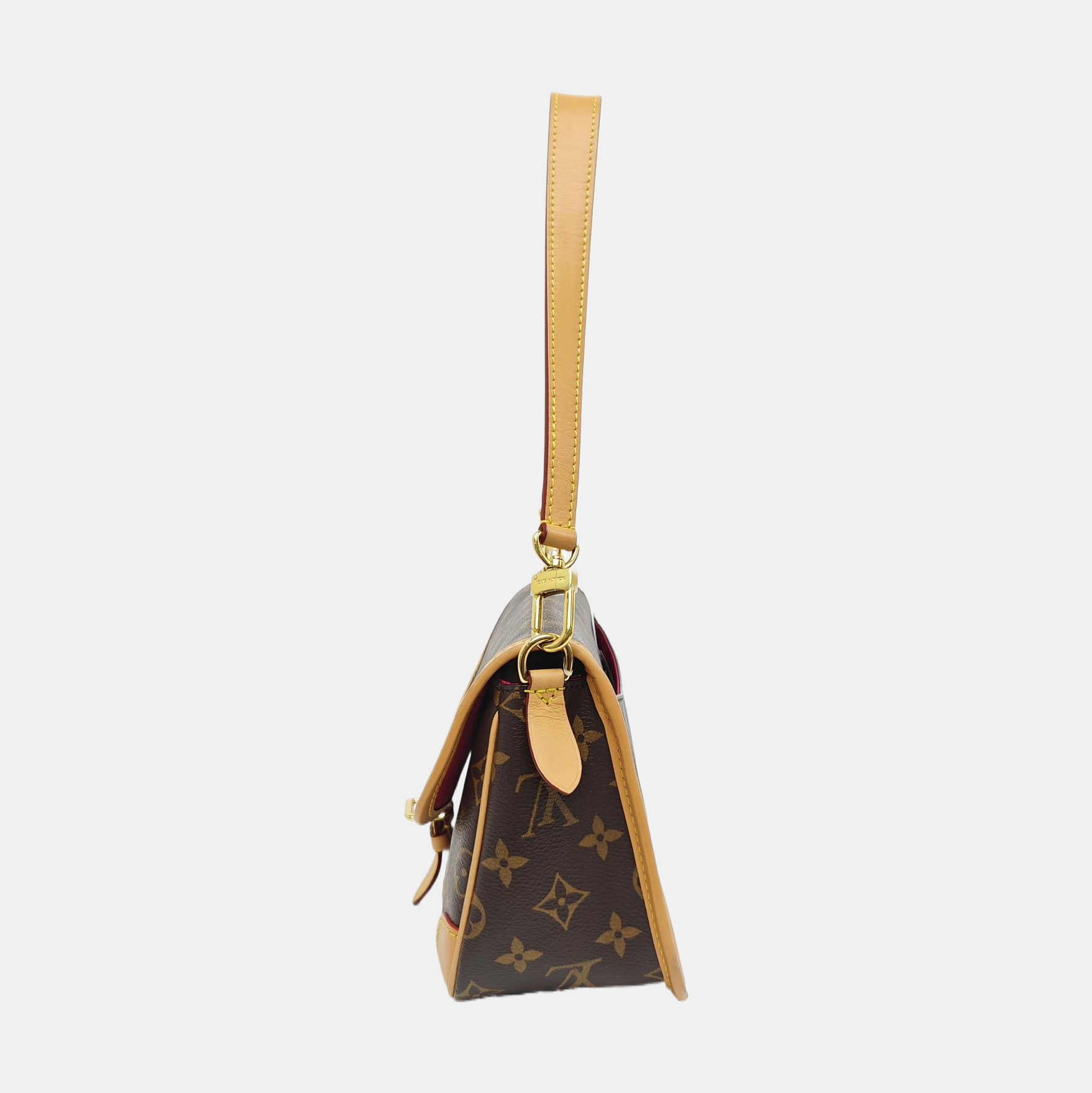 DIANE Monogram Coated Canvas Brown