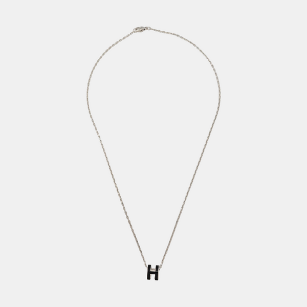 Pop H Metal Silver Necklace