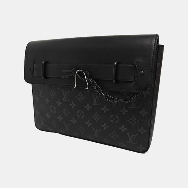 STEAMER Monogram Coated Canvas Black