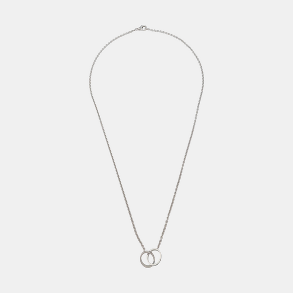 LOVE 18k White Gold Silver Necklace
