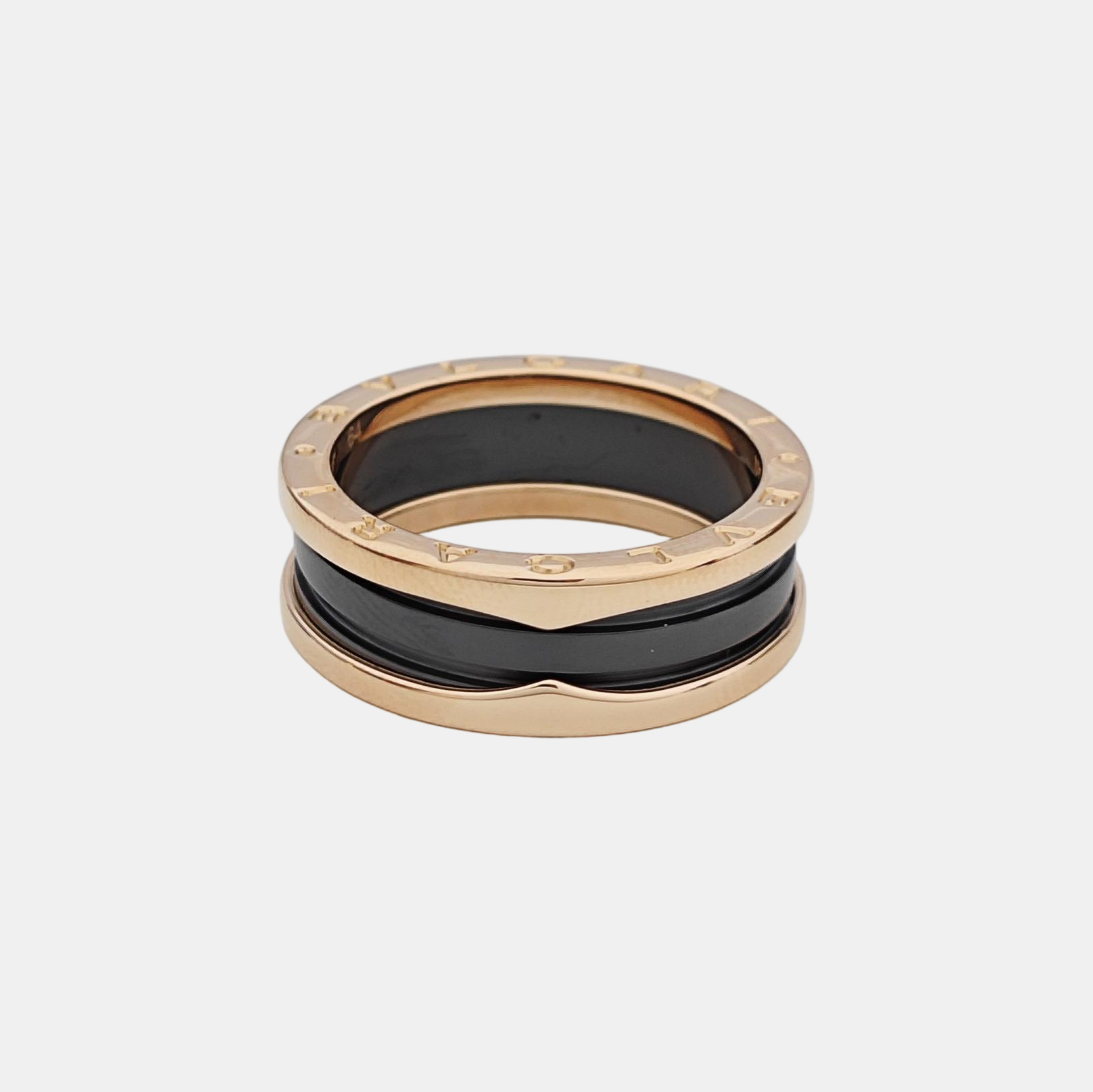 B.ZERO1 18k Rose Gold Ring EU 64