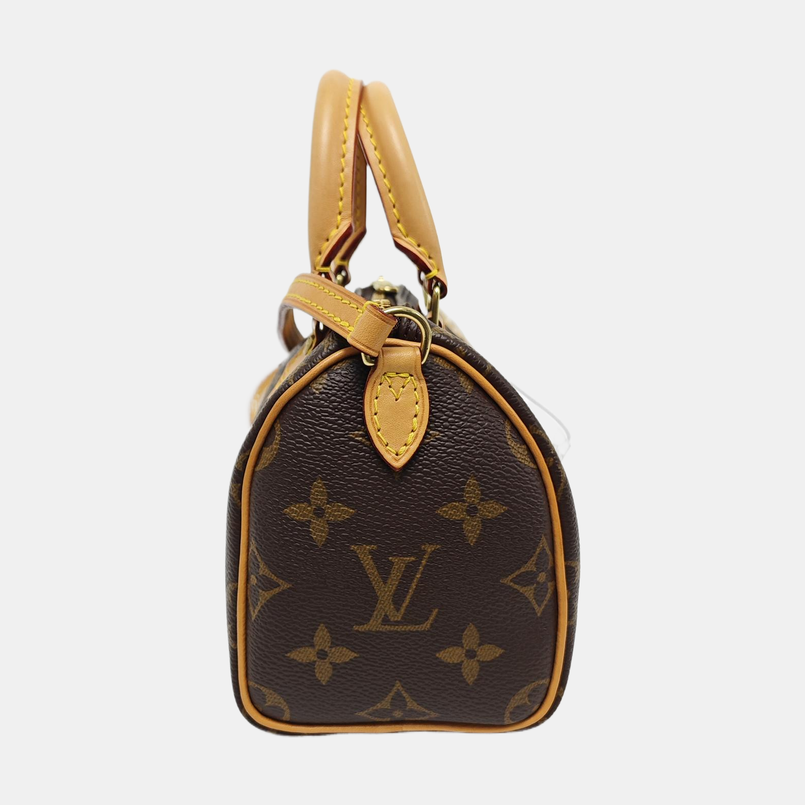 SPEEDY Nano Monogram Coated Canvas Brown