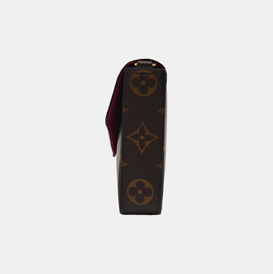 FÉLICIE Monogram Coated Canvas Brown