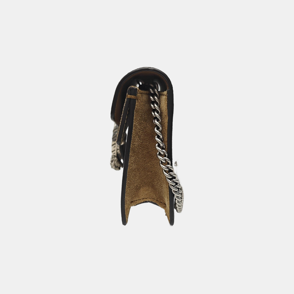 Dionysus Super Mini Monogram Coated Canvas Beige
