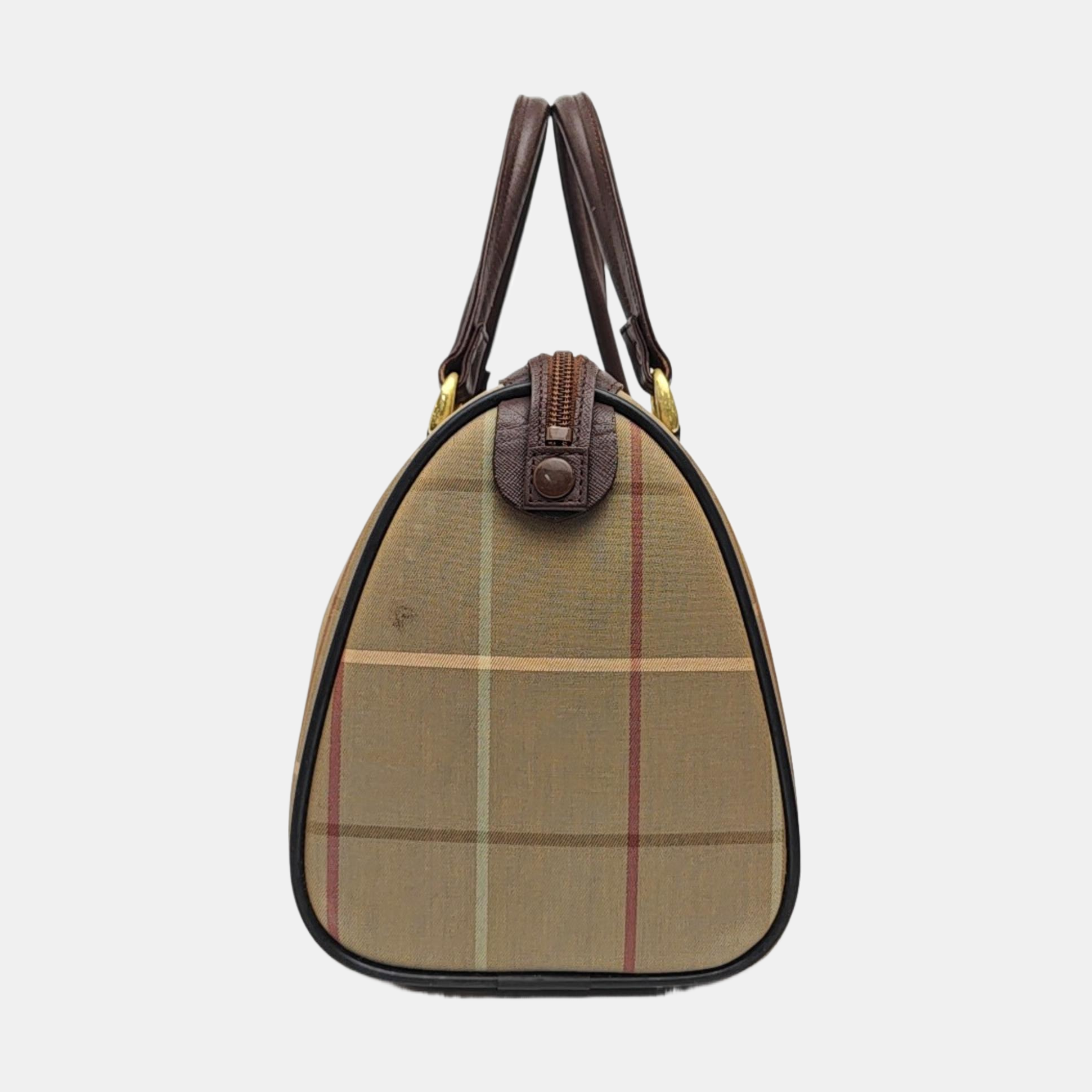 Fabric Top Handle Bag Beige