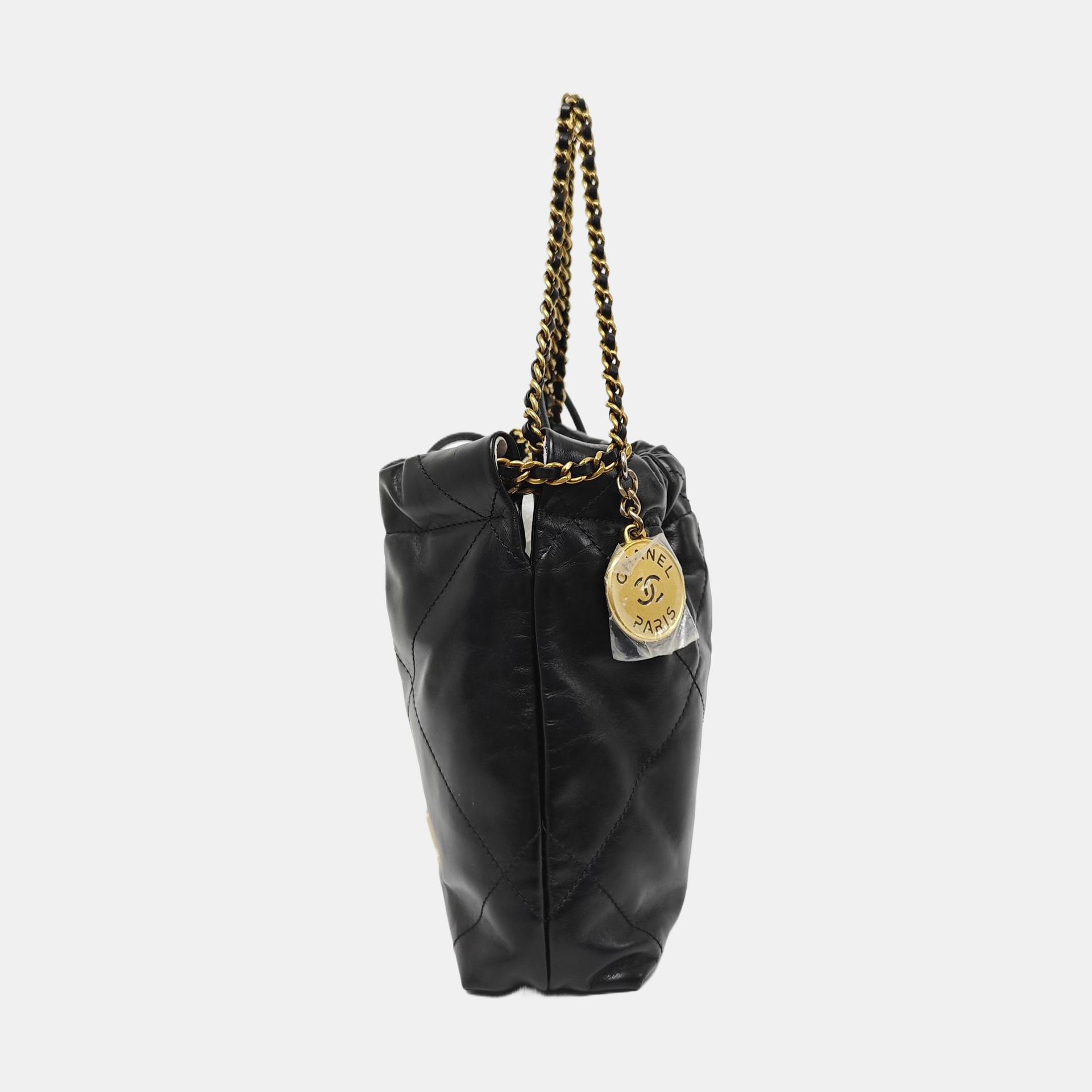 CHANEL 22 Mini Quilted Calfskin Black