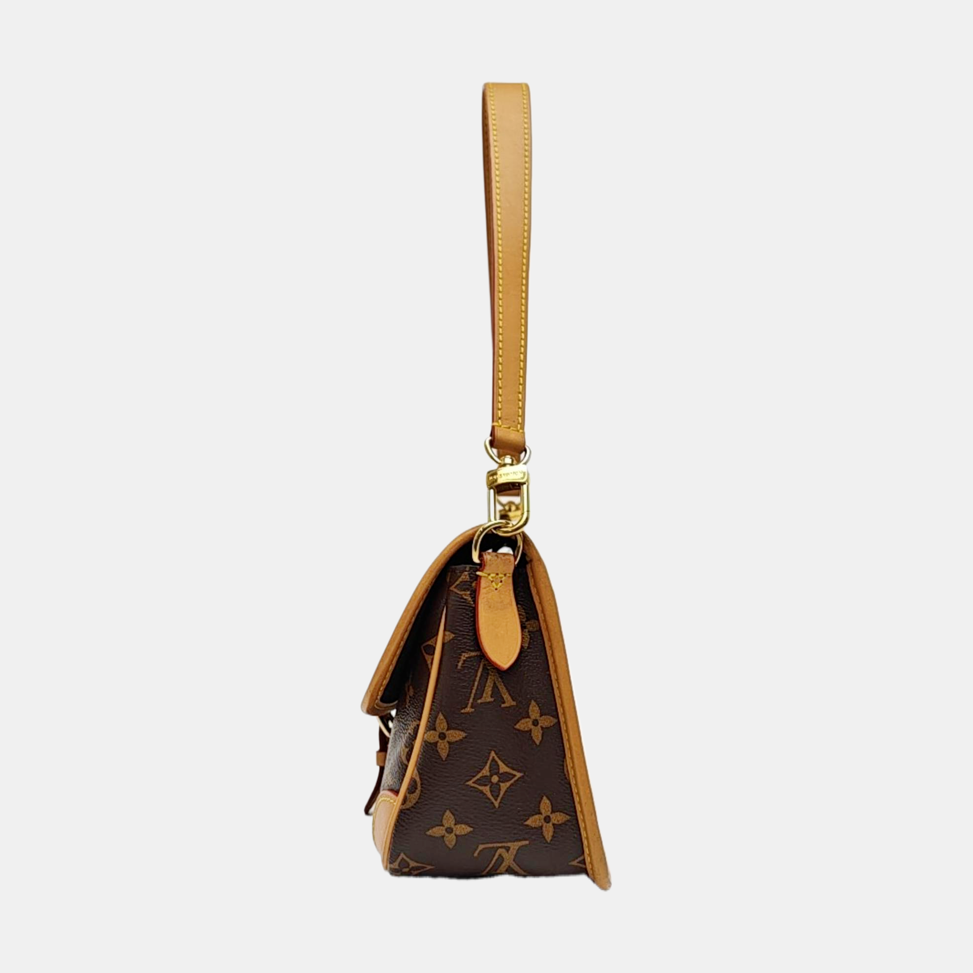 DIANE Monogram Coated Canvas Brown