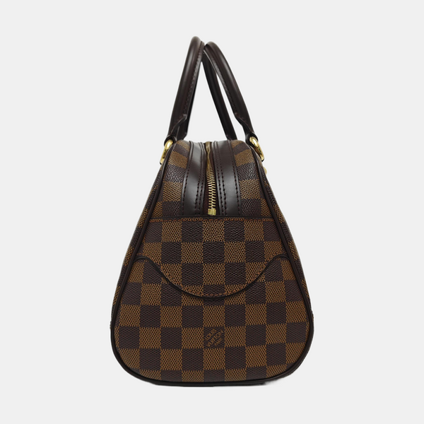DUOMO Damier Ebene Coated Canvas Brown