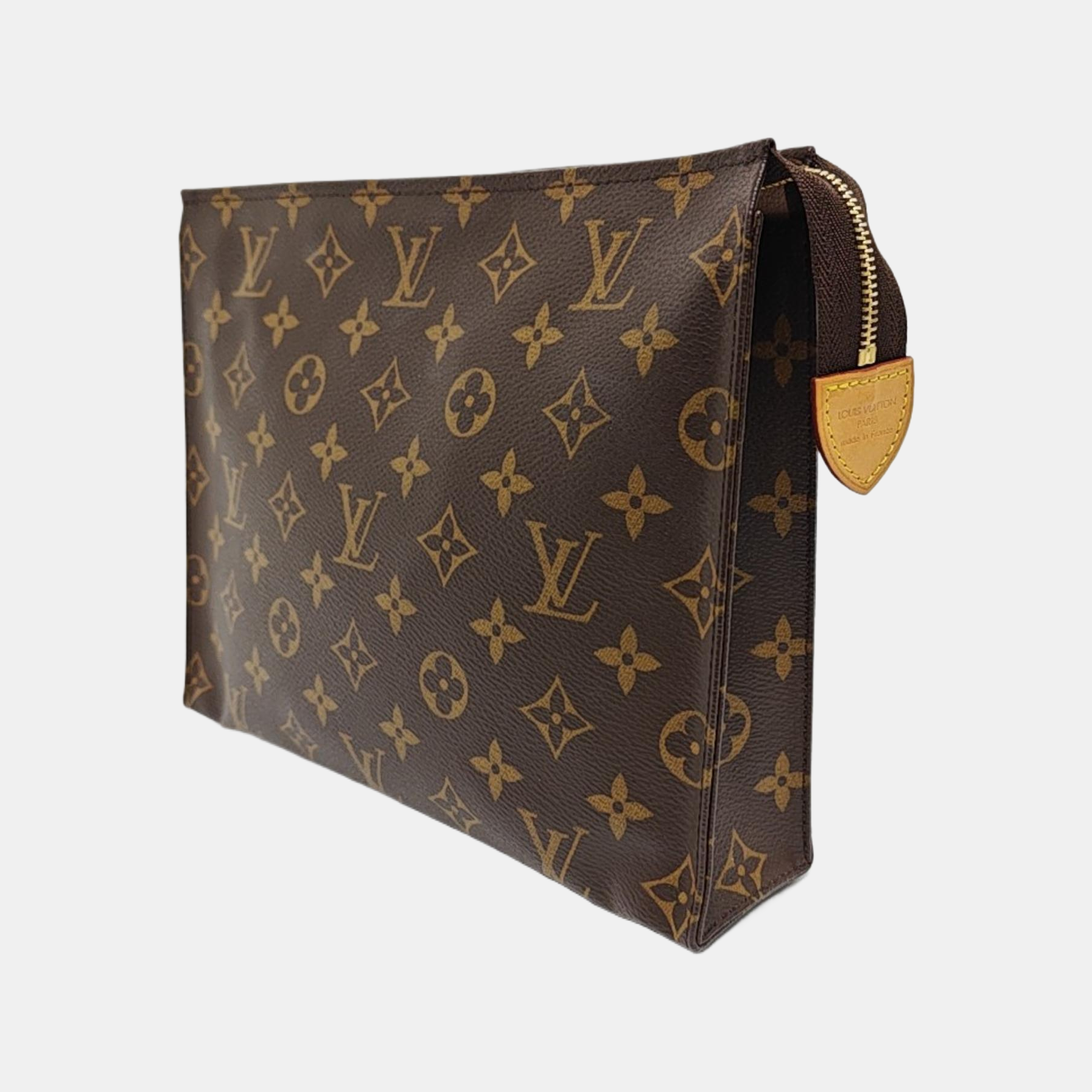 TOILET POCKET 26 Monogram Coated Canvas Brown