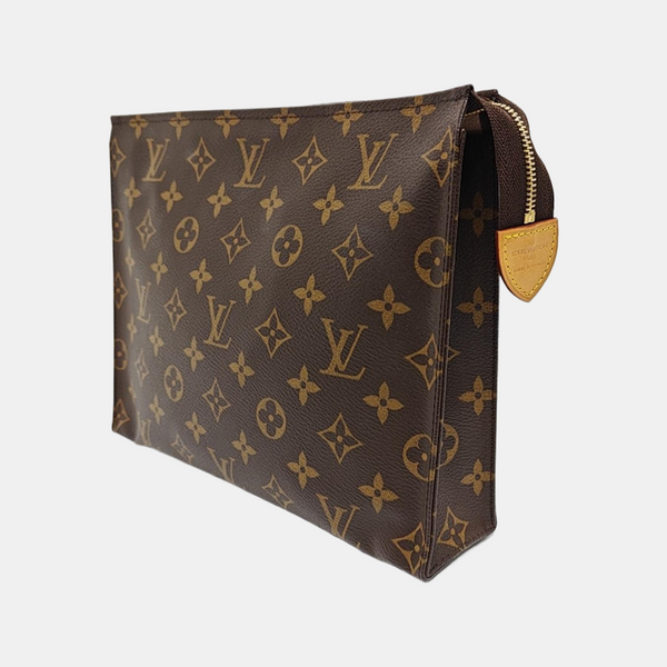 TOILET POCKET 26 Monogram Coated Canvas Brown