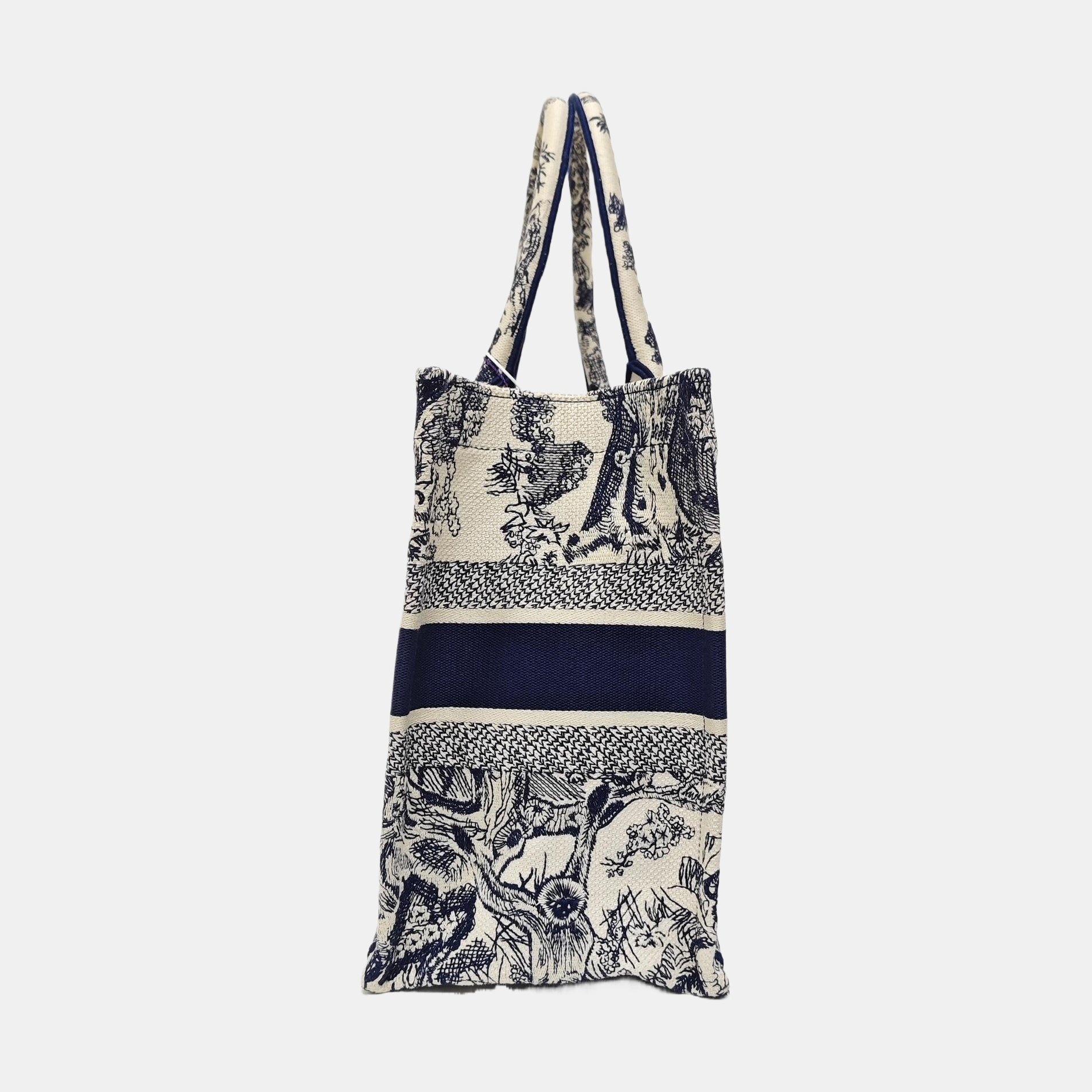 Book Tote Medium Canvas Blue