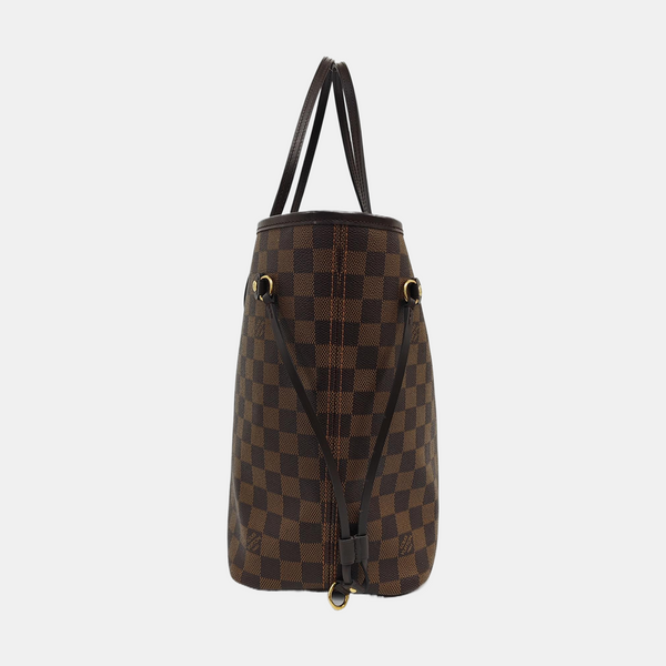 NEVERFULL MM Damier Ebene Coated Canvas Brown
