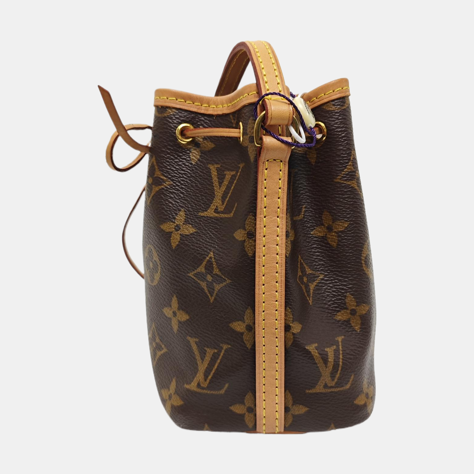 NÉONOÉ Nano Monogram Coated Canvas Brown