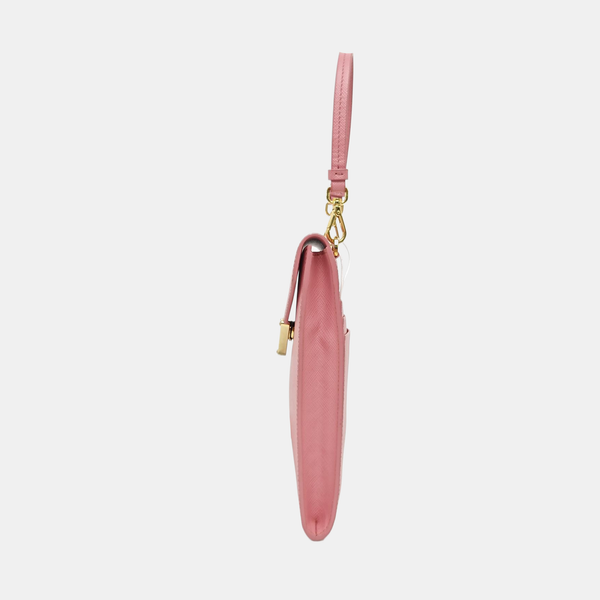 Saffiano Calfskin Shoulder Bag Pink