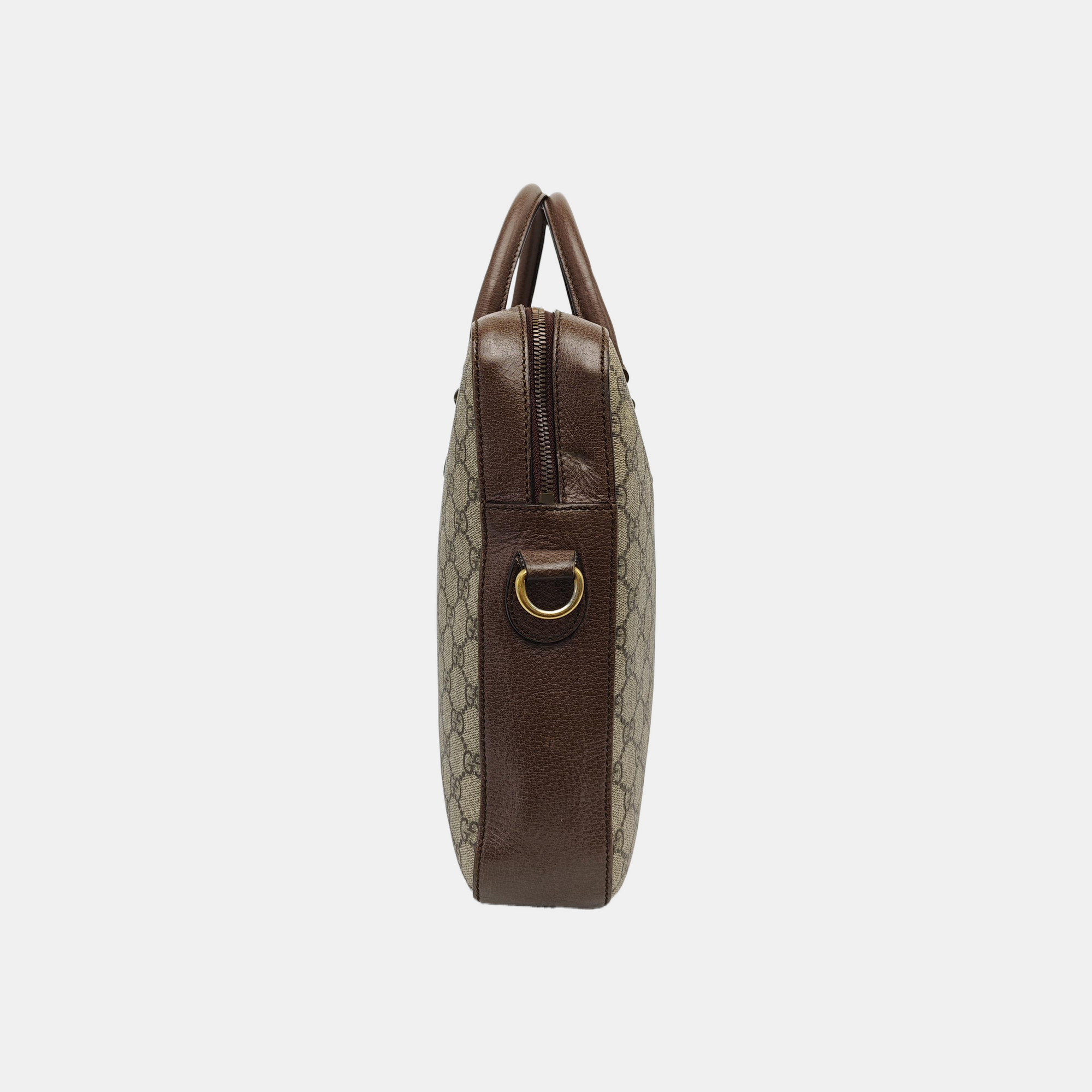 Ophidia Large Monogram Coated Canvas Beige
