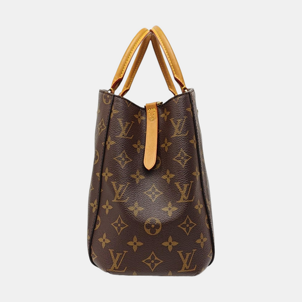 MONTAIGNE Monogram Coated Canvas Brown