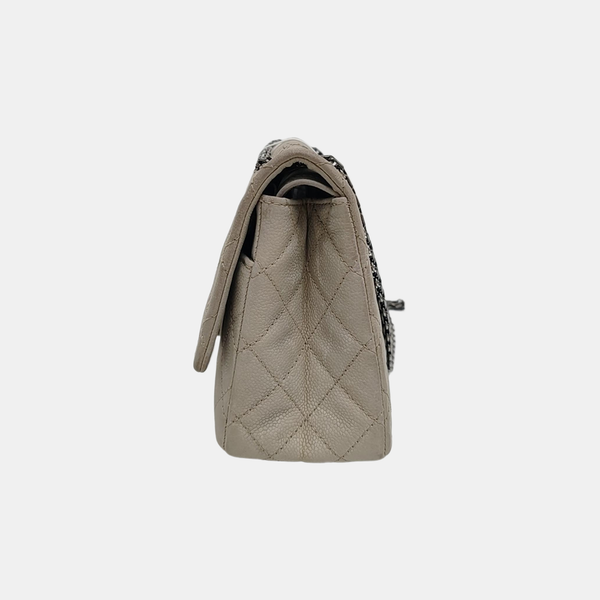 2.55 227 Quilted Calfskin Green