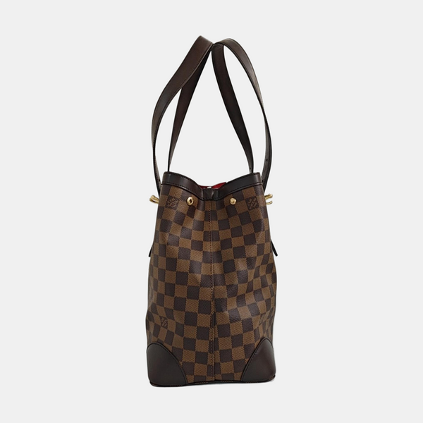 HAMPSTEAD MM Damier Ebene Coated Canvas Brown