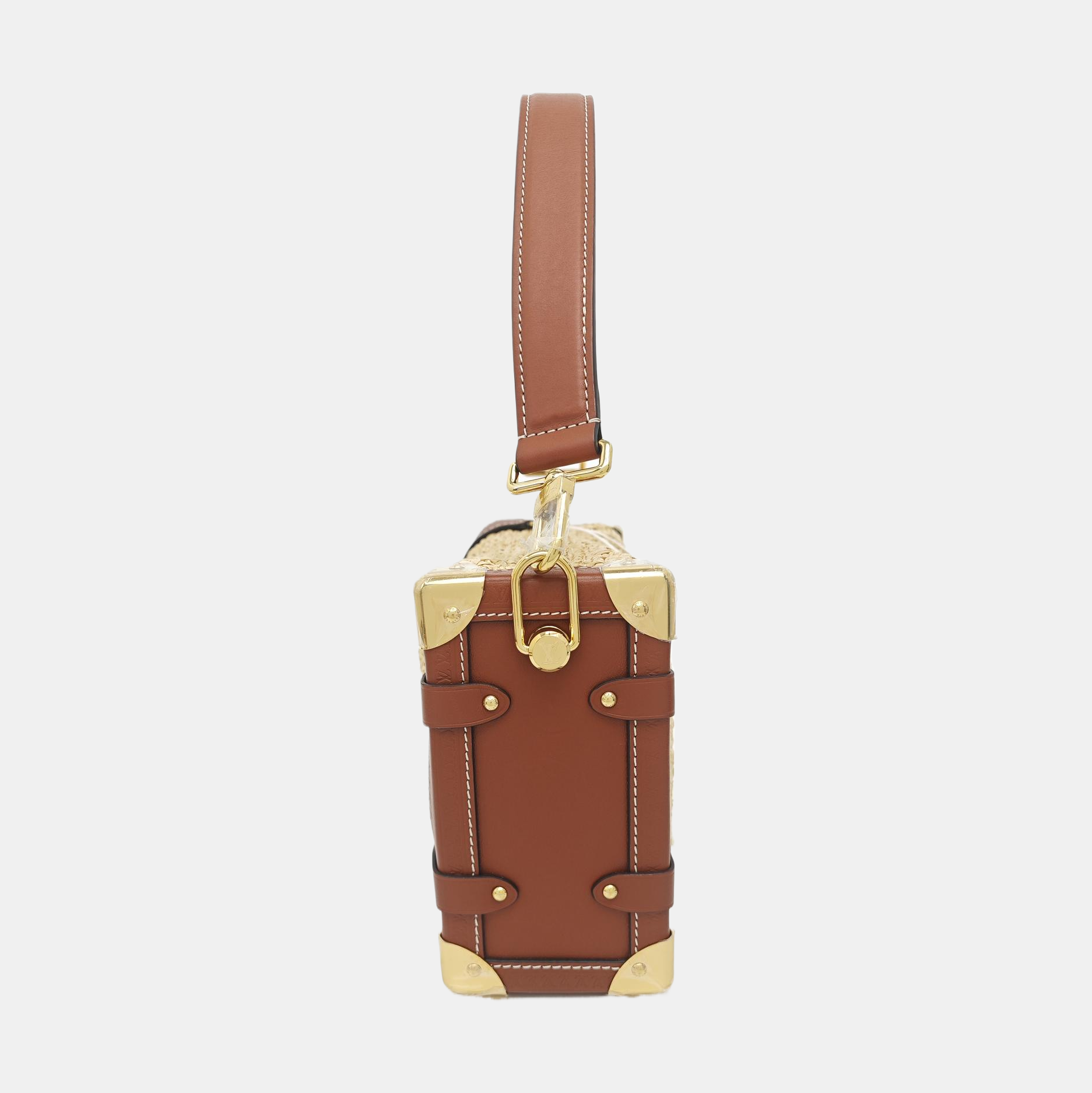 Straw Shoulder Bag MM Beige