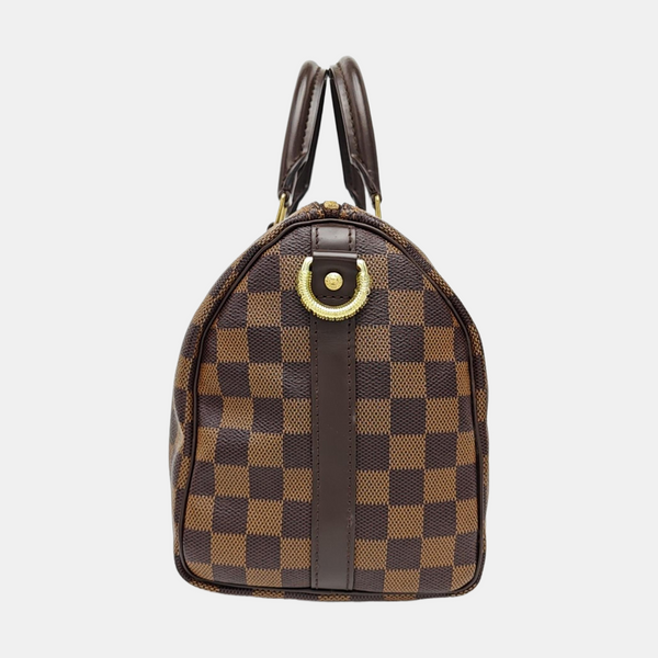 SPEEDY 25 Damier Ebene Coated Canvas Brown