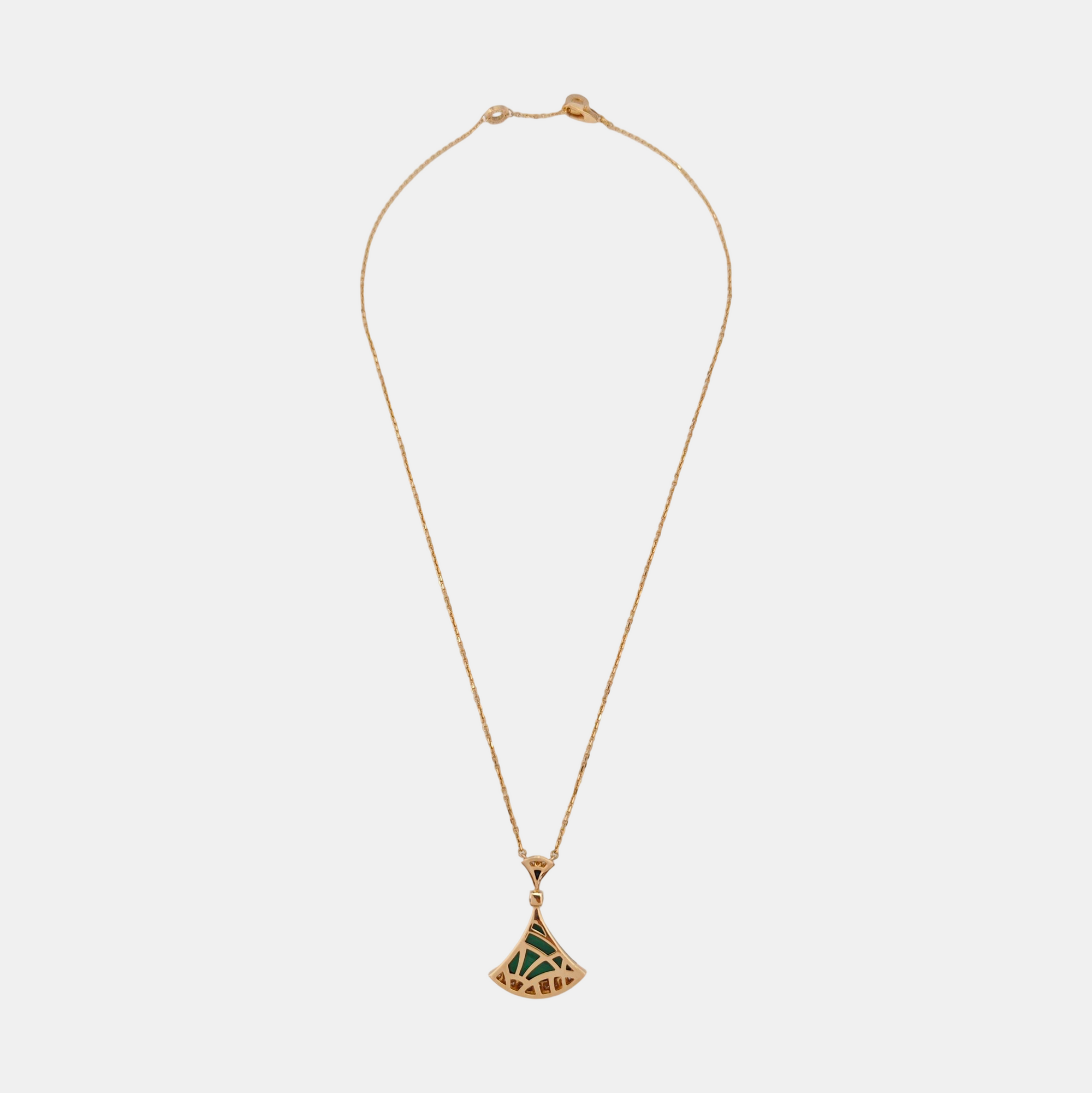 DIVAS' DREAM 18k Rose Gold Green Necklace