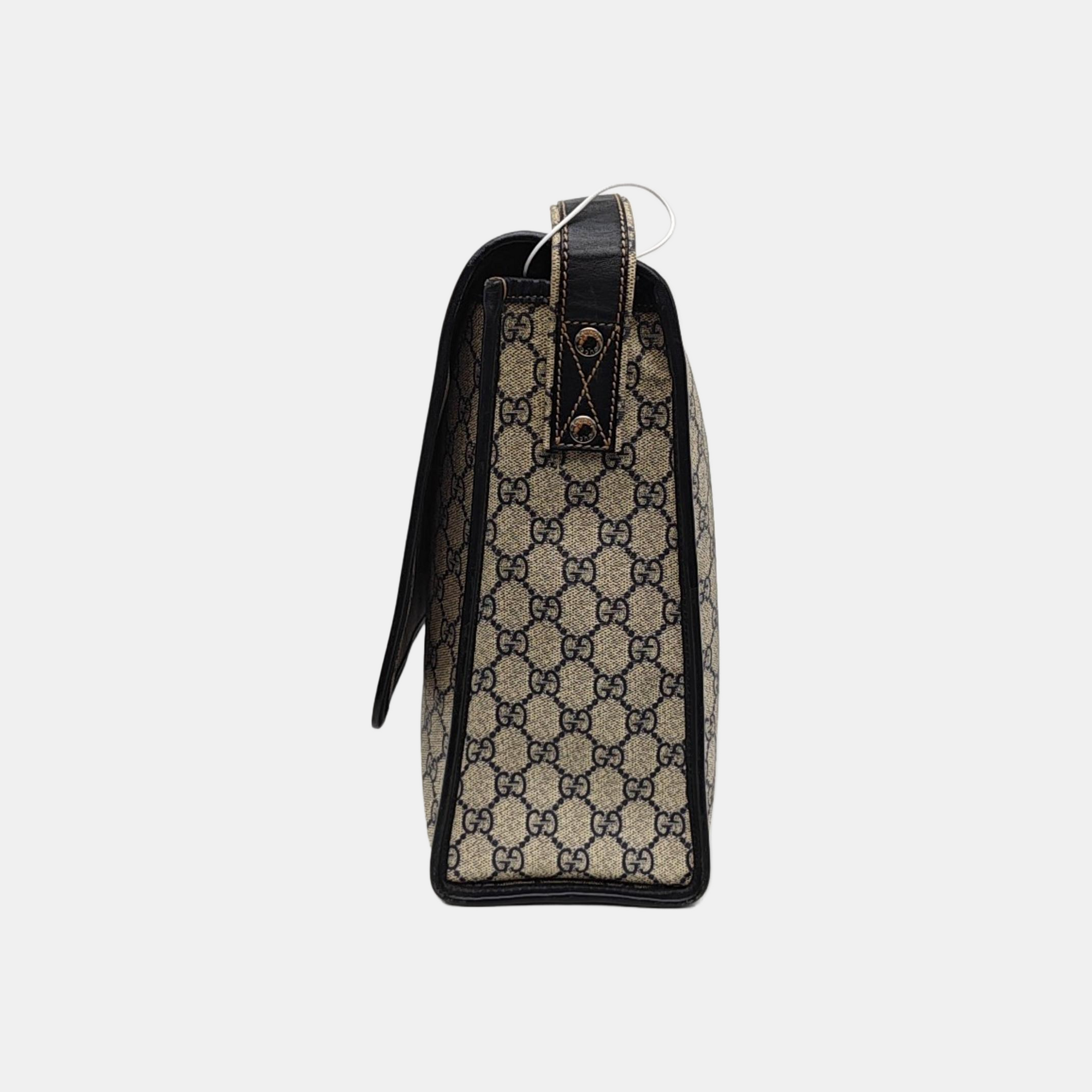 Monogram Coated Canvas Shoulder Bag Beige